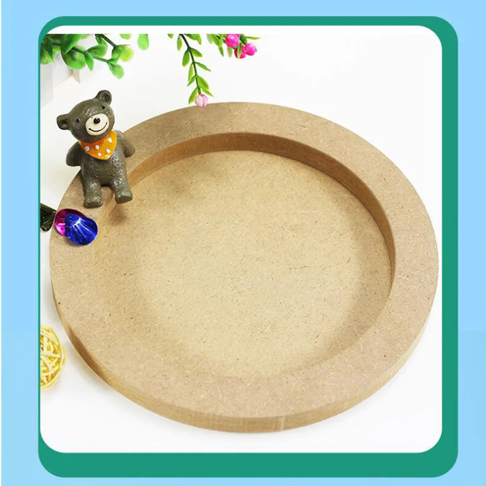 

3 Pcs Wooden Clay Frames H made DIY Picture Frame for Kids Creative Toy Gift Rustic Durable Natural Wood Craft