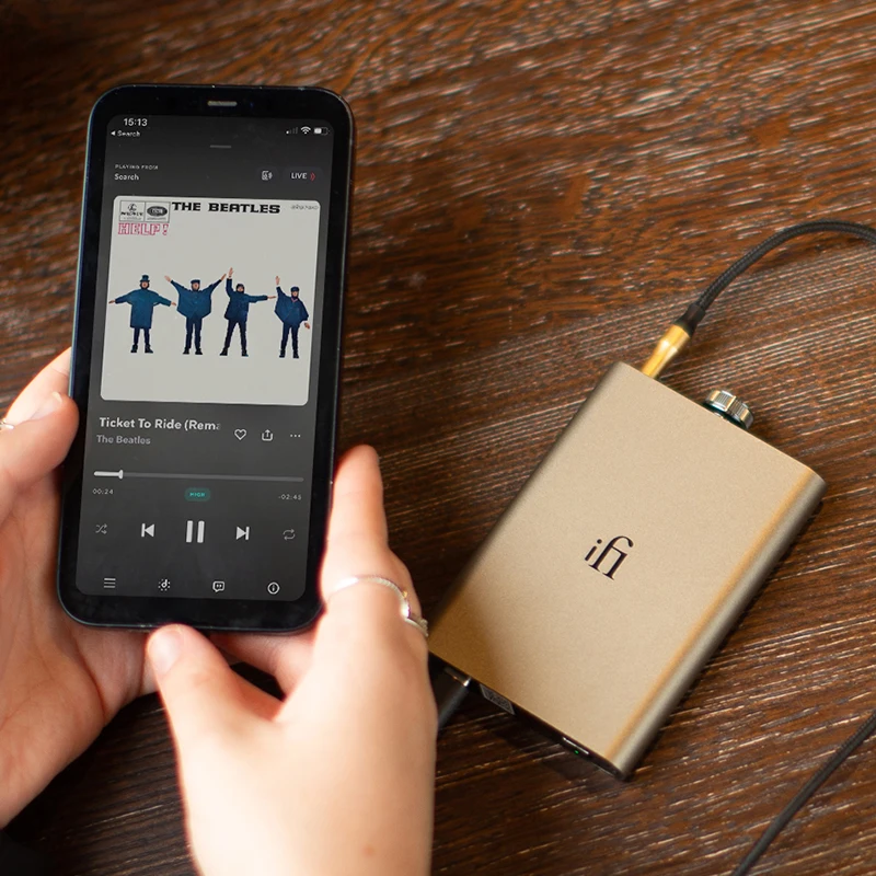 iFi Hip-dac3 Portable DSD Decoder Hi-res DAC Headphone Amplifier USB Input Output 3.5mm 4.4mm Balanced MQA Digital Decoder Audio