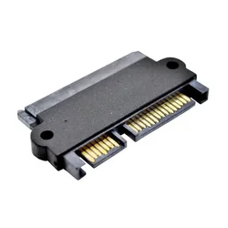 1pc SATA 22 Pin 7+15 Pin Male Plug To SATA 22P 7+15P Female Jack Convertor Adapter Components