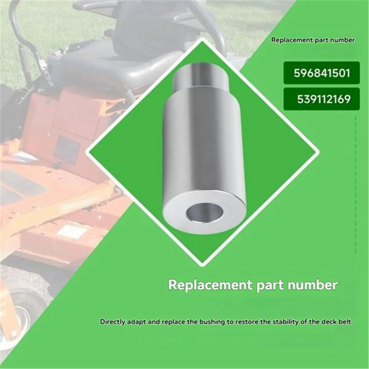 

(CNIM) Втулка направляющего колеса 596841501 539112169 для газонокосилок Husqvarna EZ4220 EZ4824 MZ52 MZ61 M-ZT52 M-ZT61 Zero Turn