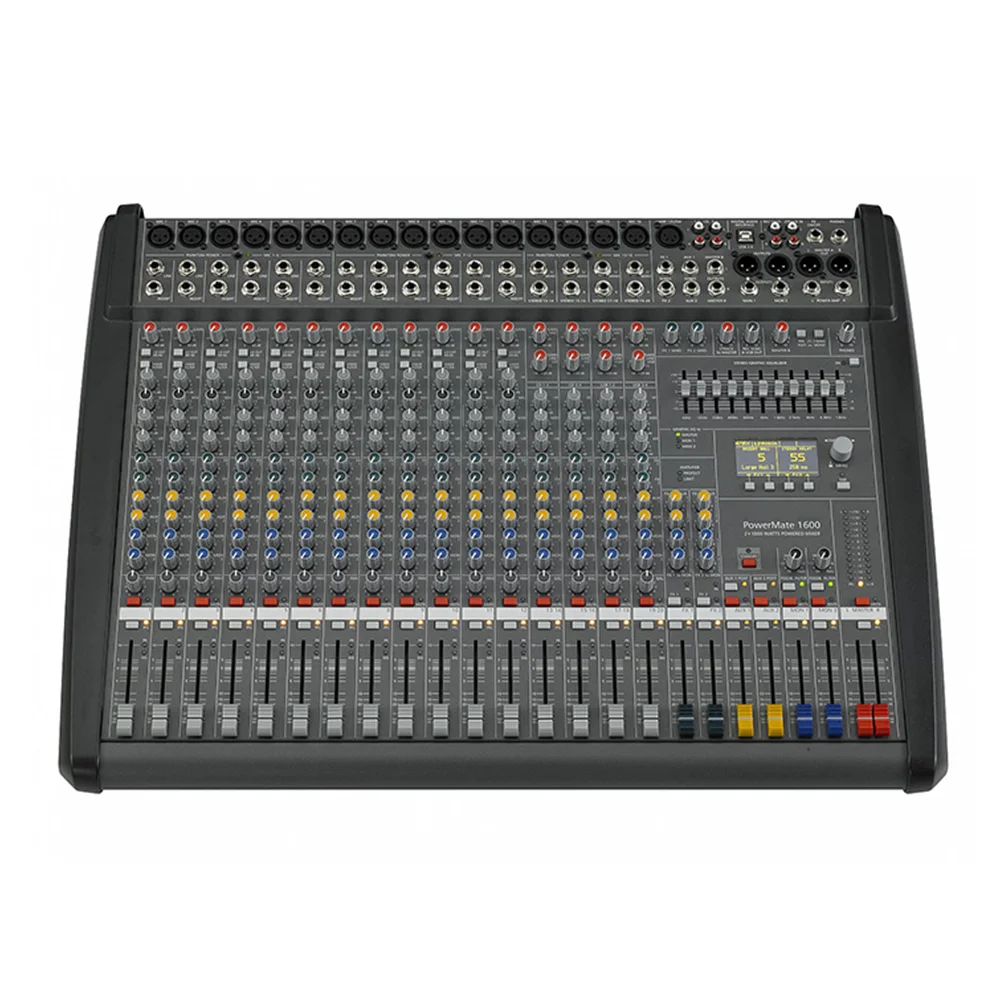 Powermate 1600 PM1600 PM1600-3 PM 1600-3 2000W Professional Powered Audio Mixer sound console 16 Channel for DJ karaoke