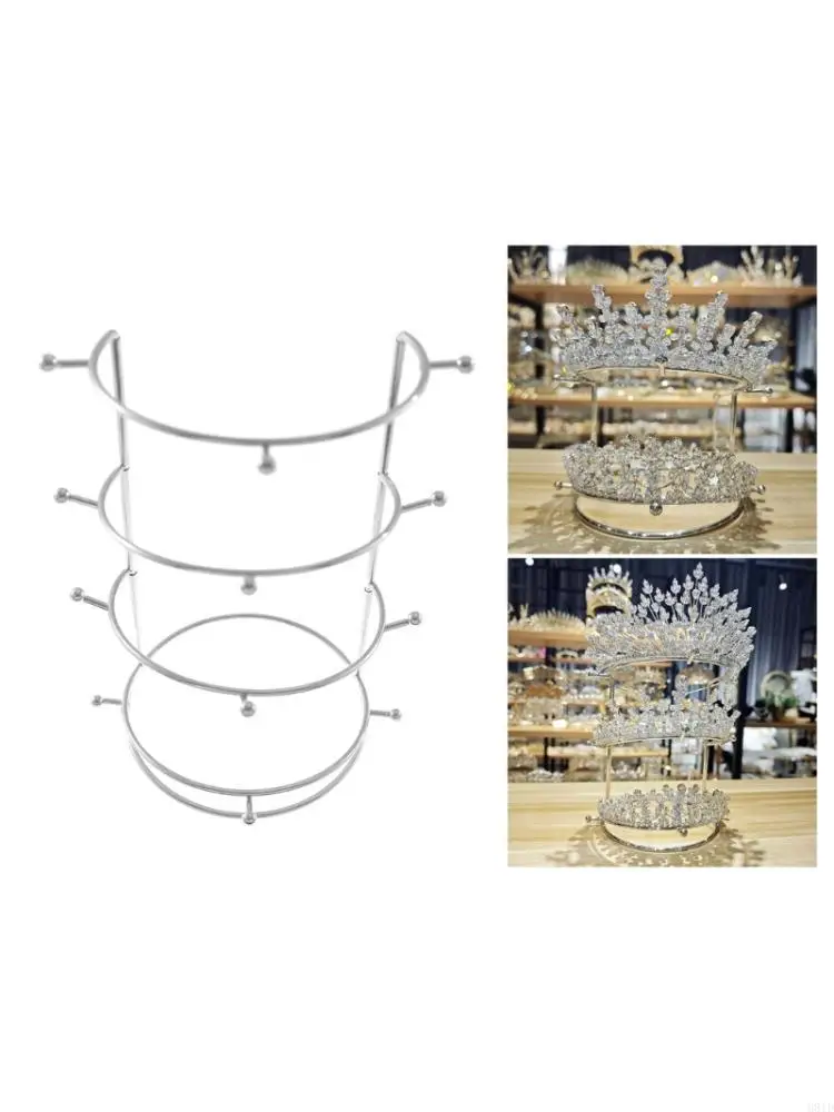 

Sturdy Four Tiers Crown Display Unit Detachable Rack for Showcasing Collections