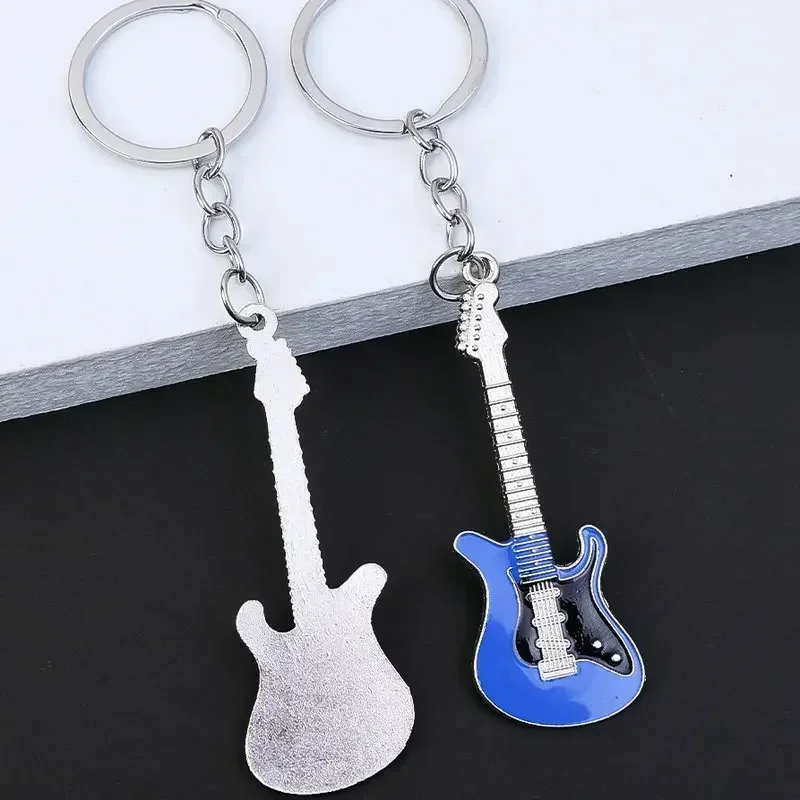 2023 Y2k Guitar Key Chain for Women Sweet Cool Trend Fashion Pendant Vintage Aesthetic Accessories Gift New