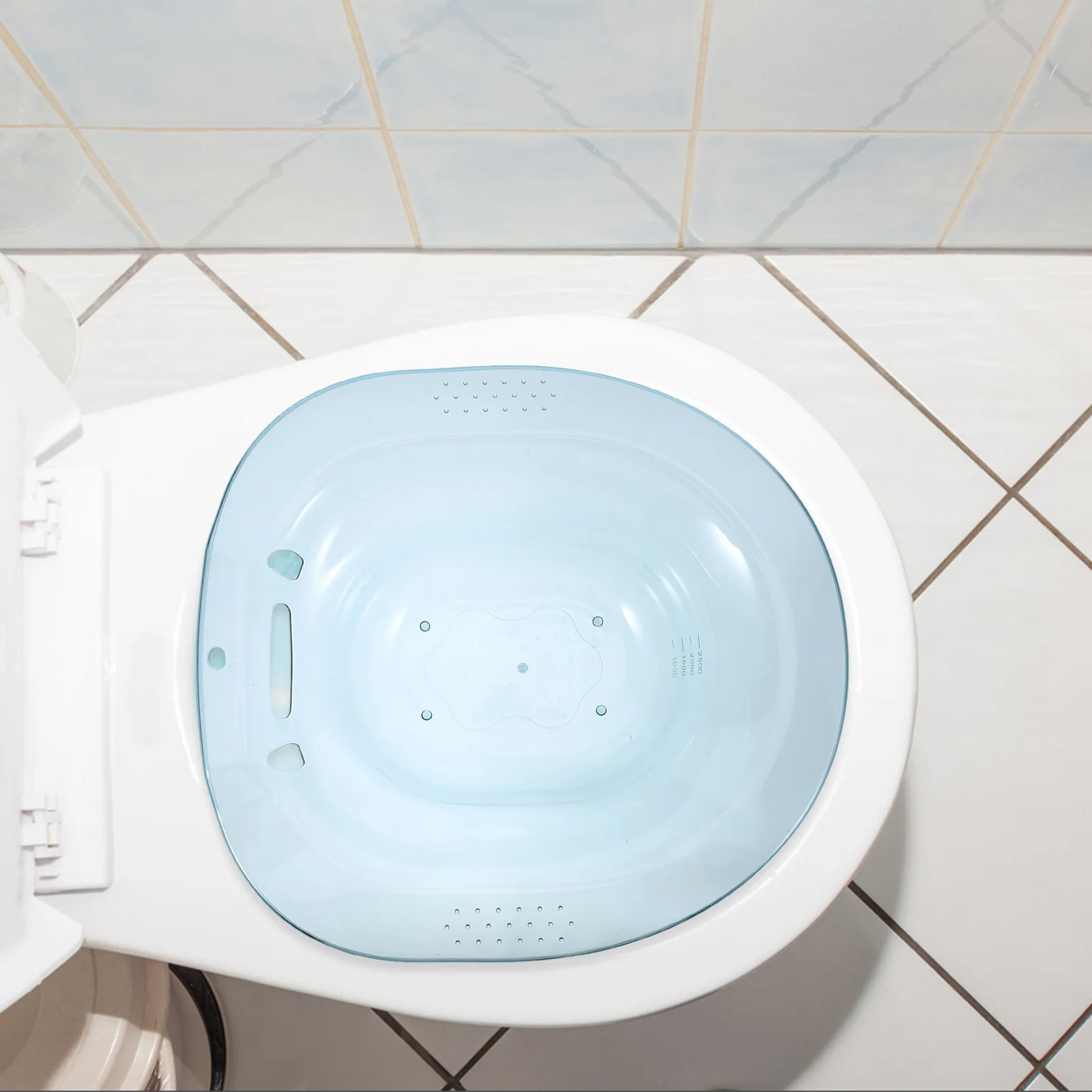 

Sitz Bath Basin Toilet Seat Hemorrhoids Soak Care Haemorrhoid Treatment Elderly Free Bath Tub PET Material Non Slip Women
