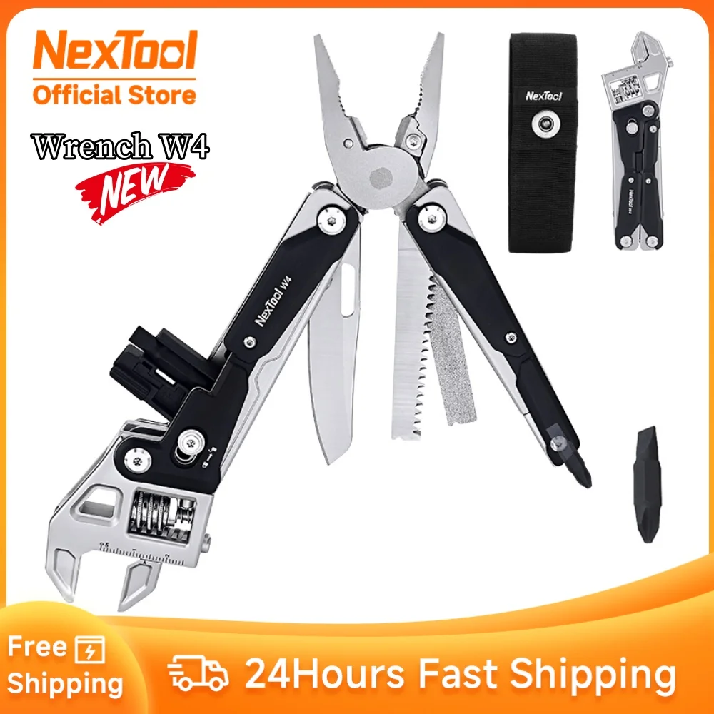 

NexTool 11 In 1 Multitool Wrench W4 Adjustable Wrench Pliers Folding Knife Hand Tools Screwdriver Wooding Saw Wood Working Tools