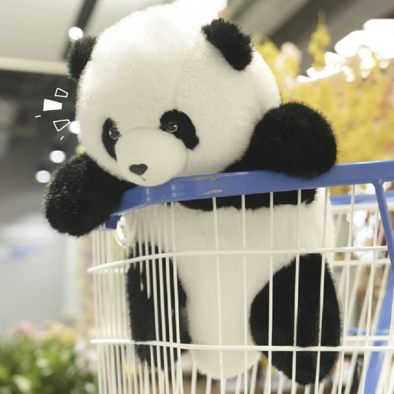 

Lovely Panda Stuffed Animals Sweet Soothing Doll Soft Comfortable Panda Doll Early Education Toddlers Toy 15UB