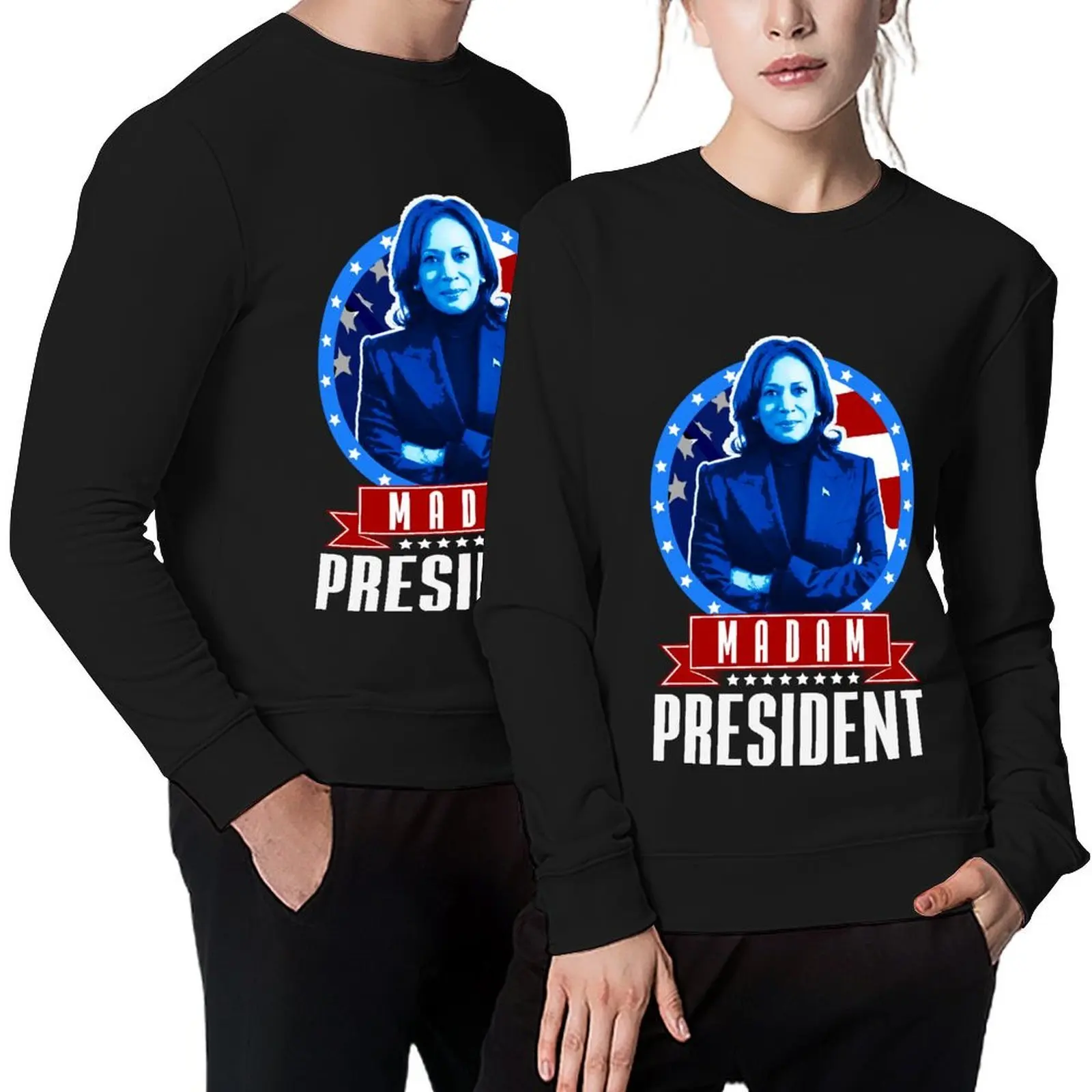 

Kamala Harris 2024: Madam President Pullover anime clothes men's autumn clothes clothes for men tracksuit winter man sweatshirt