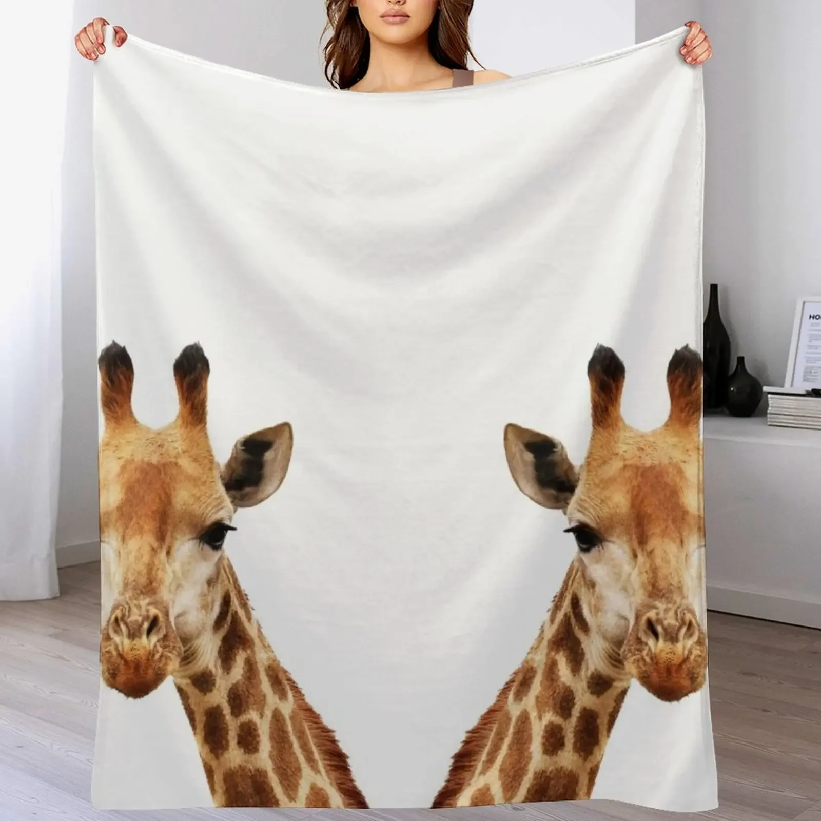 

giraffe Throw Blanket Soft Solid Color Blanket for Couch Bed