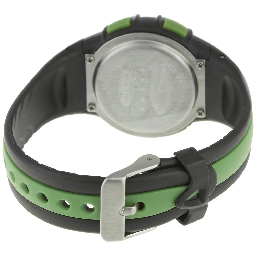 Pse-276 Waterproof LED Digital Sports Watch Green with Alarm Stopwatch 30M Water Resistant Display Date Month Week Hour