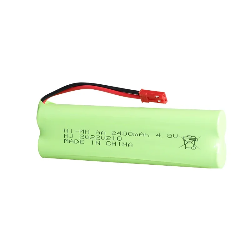 Bateria ni-mh de 4.8v 2400mah para brinquedos rc, carros, tanques, robôs, barcos, armas, bateria recarregável de 4.8v, bateria aa