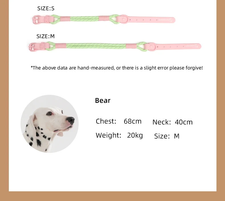 Pet Supplies Dog Collar For Small and Medium Dog Walking Sugar Color Series Cute Style PVC Webbing Collar Leashes Set New Arriva