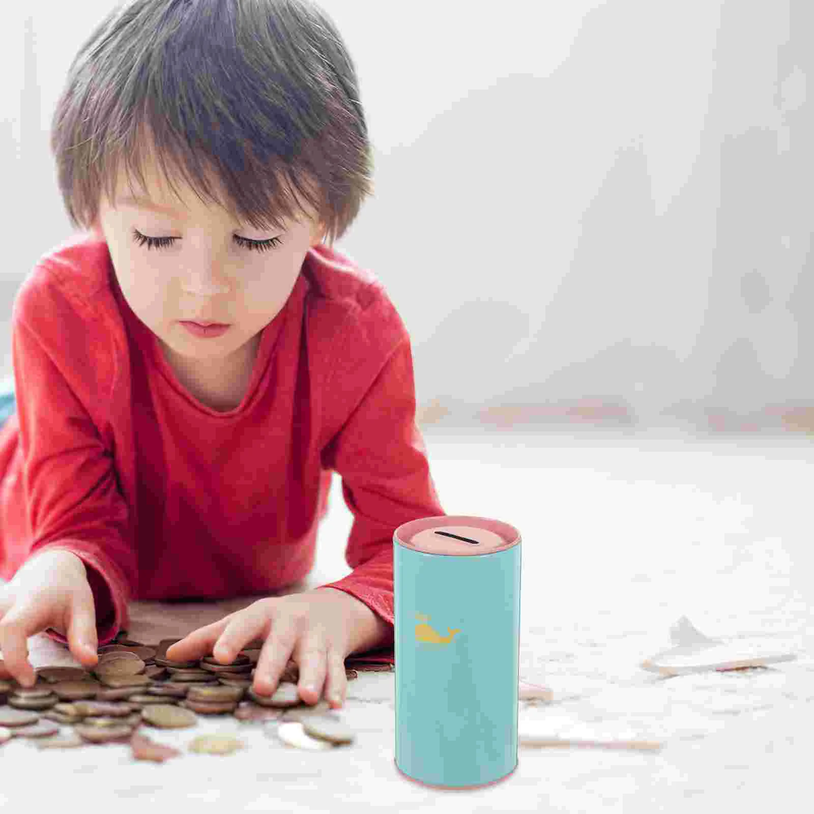 

Decoration Children's Piggy Bank Desktop Coin Container Unique Money Jar Cartoon Metal Cast Iron Student