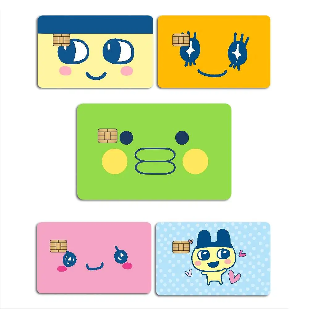 Game T-Tamagotchi Anime Front Cover Film Sticker Skin For Credit Debit Card Small Large Chip