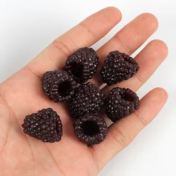5pcs Simulation Wild Strawberry Raspberry Model Scale Fake Fruit Shooting Props Fruit Store Home Decor Toys Decoration Halloween