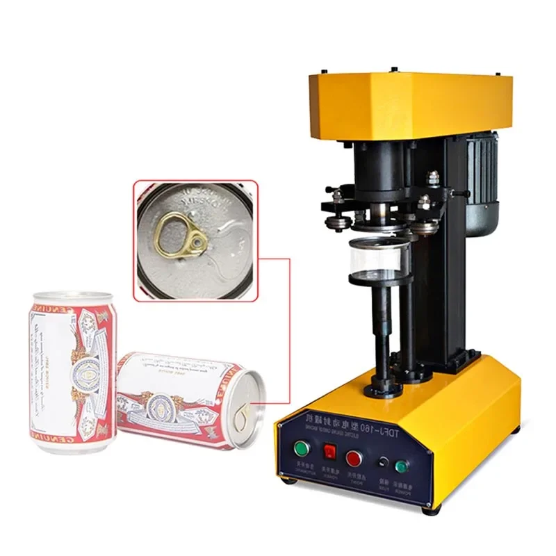 tdfj-160 high quality pet bottle sealing machine / canning seamer / can sealer for tin can