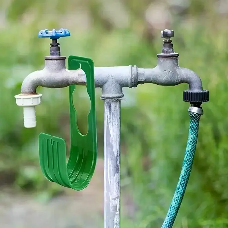 Water Pipe Storage Hooks Heavy-duty Watering Hose Rack: Outdoor Wall Mounted Garden Holder Racks