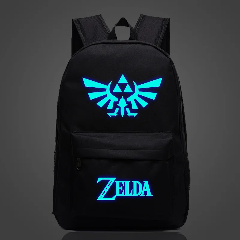 Luminous Zelda Backpack Big Student Rucksack Girls Boys School Bag High Capacity Women Men Leisure Travel Laptop Mochila