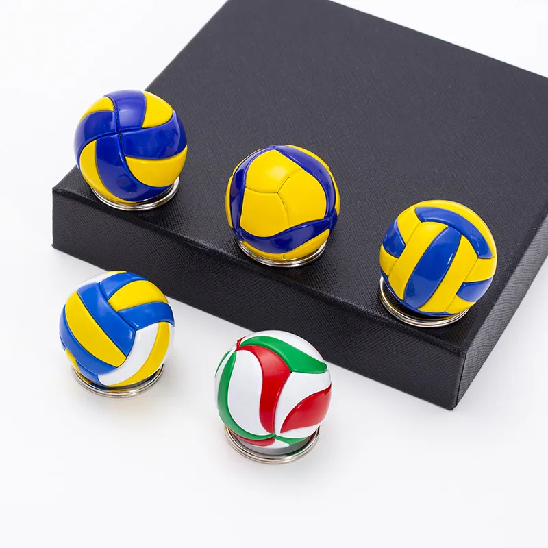 personalized anime Volleyball keychain Mini PVC Sport Car haikyuu KeyChain volleyball Ball Key Holder Ring For Players Men Women