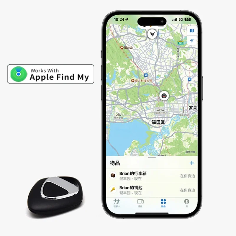 For Iphone Find My App Mini GPS Tracker Bluetooth-compatible Itag Positioning Finder Anti-lost Key Locator Smart iTag Wallet