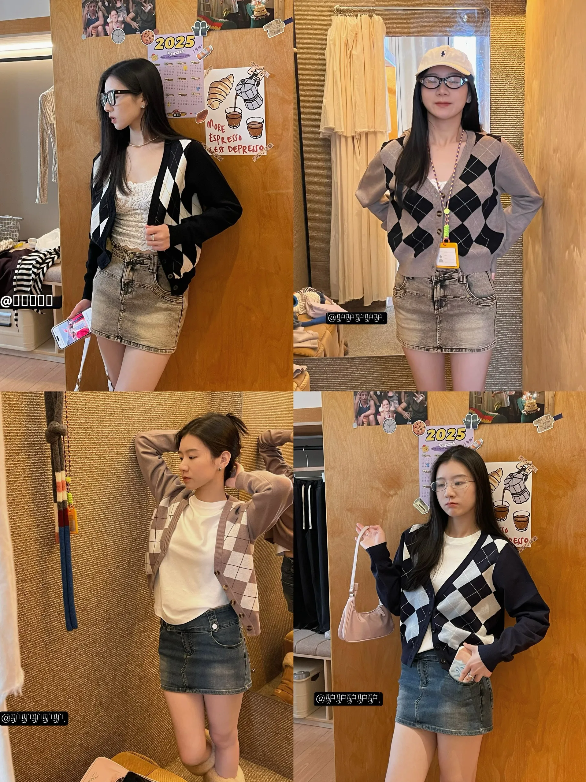 

54 Colors id Jennie Sle Knitted Sweater Cardigan Layering Long Sve V-Ne Button-Up Loose Fit Spring Autumn Winter Wom...