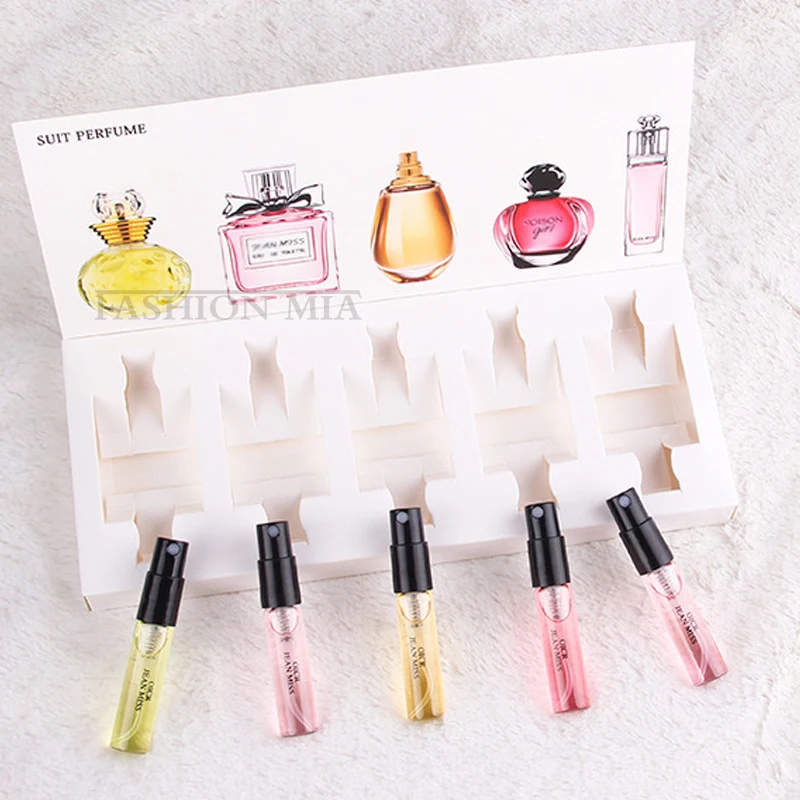 Original 3ml*5pcs Perfume Kit Women Atomizer Parfum Beautiful Package Deodorant Lasting Fashion Lady Portable Fragrance With Box