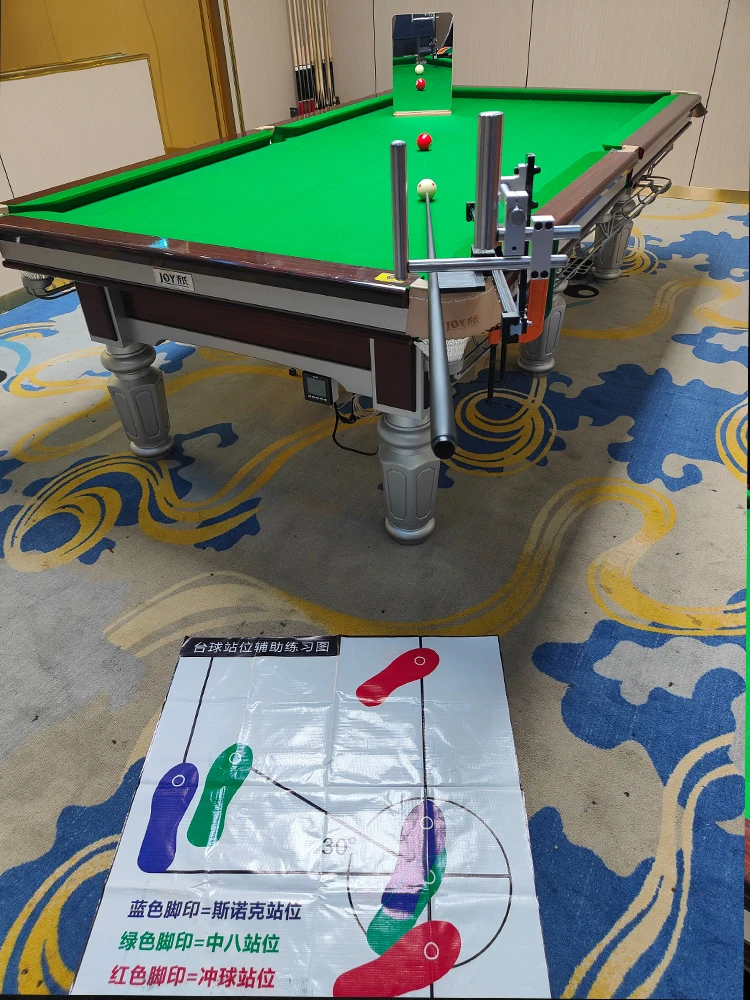 After the billiard ball practice, hand is straight and  standard posture is exerted, and accuracy of five-point