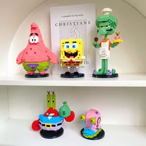 سبونجبوب سكوير بانتس أنيمي لبنات البناء للأطفال ، الجسيمات الدقيقة ، المدينة ، باتريك ستار ، الحبار ، الألعاب ، هدايا أعياد الميلاد أعلى 10 مبيعات ليغو سبونجبوب - رقم 5