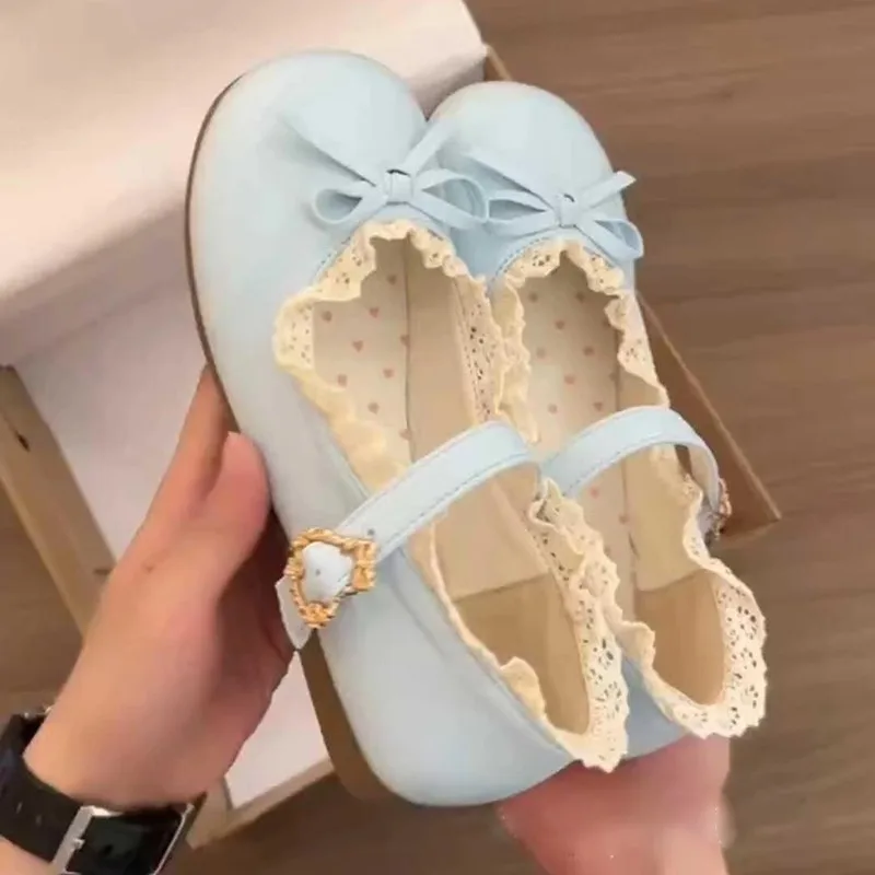 

Новые весенние туфли Мэри Джейн для девочек с цветочным принтом и одним ремешком — повседневные повседневные туфли на плоской подошве, идеально подходящие для пар с платьями