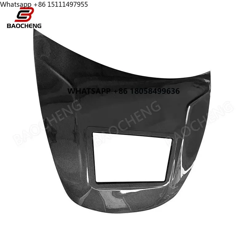 Carbon Fiber for  Model 3 2016-2022 Car Part High Quality Carbon Fiber Ca Engine Hood With Transparent Glass Bonnet Parts