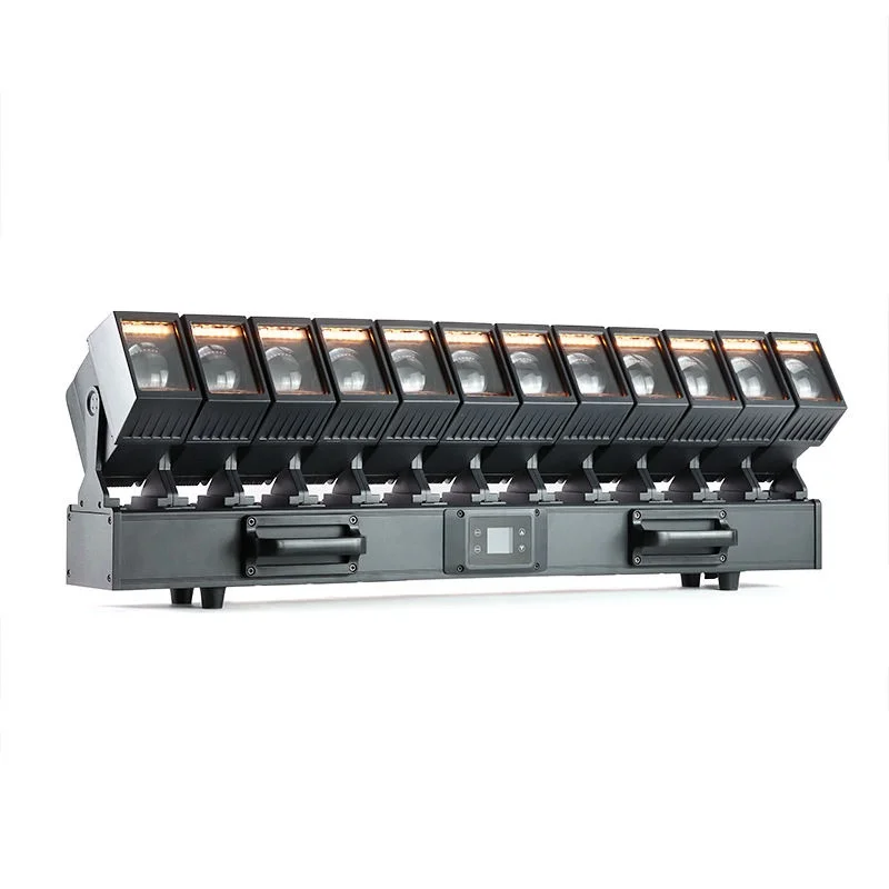 6 pieces 12x60w led moving head zoom bar light outdoor waterproof led beam moving head light