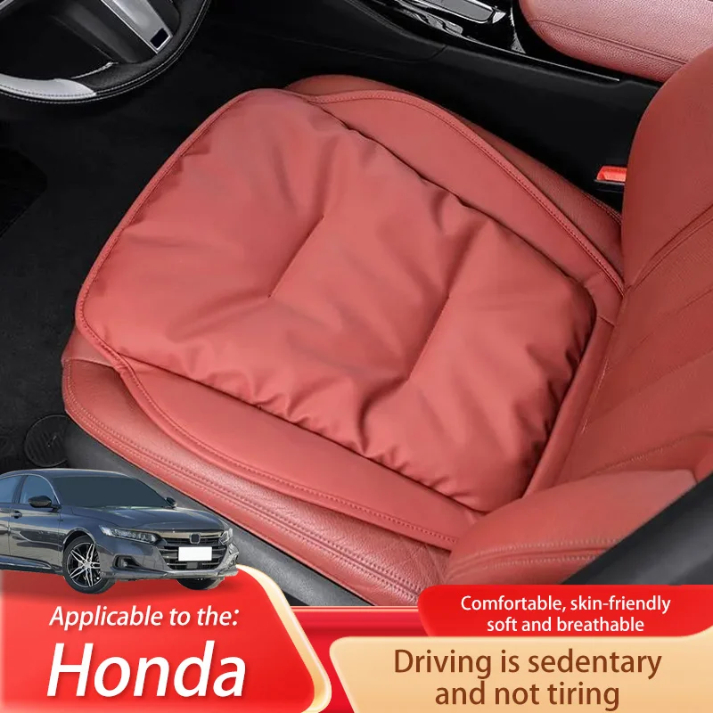 Car Seat Cushion Luxury Leather Support Pad High Rebound Sponge Seat Cover For Honda Accord