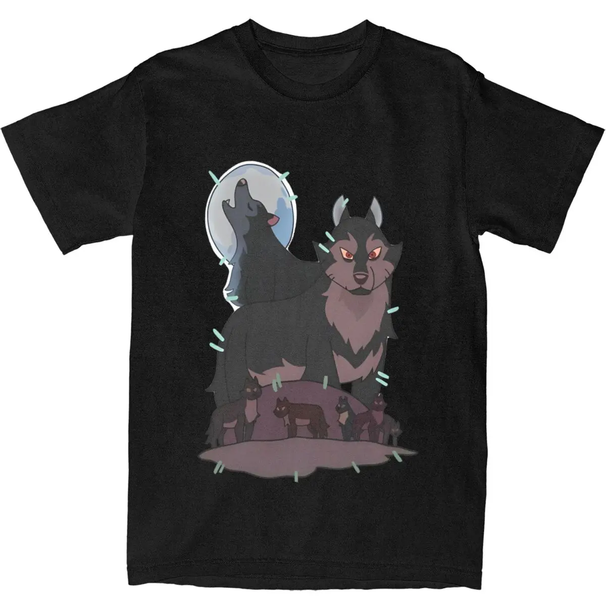 Hunter's Wolf Owl House MYSTICAL BEAST T-Shirts for Men Women Hipster Cotton T Shirt Round Collar Short Sleeve T Shirts 6XL Tops