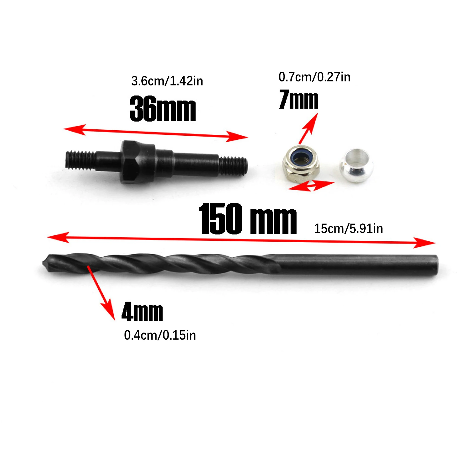 Zestaw śrub mocujących przednie i tylne amortyzatory ze stali węglowej do tuningu samochodów RC ARRMA 1/8 KRATON TYPHON   Akcesoria