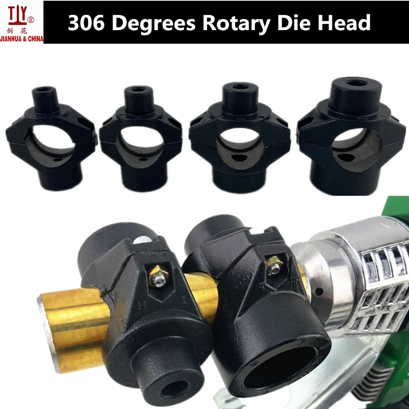 Tubo Antiaderente de Parede Ppr Máquina de Solda Plástica Molde de Solda 306 Graus Rotary Die Head Peças de Solda 16 mm 20 mm 25 mm 32 mm