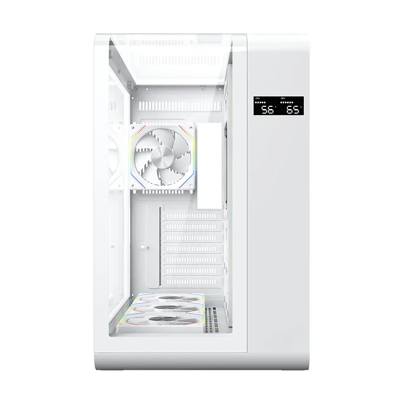 Boîtier pour ordinateur PC avec logo personnalisé, tour ATX de jeu, armoire en verre du Guatemala, ventilateur argb