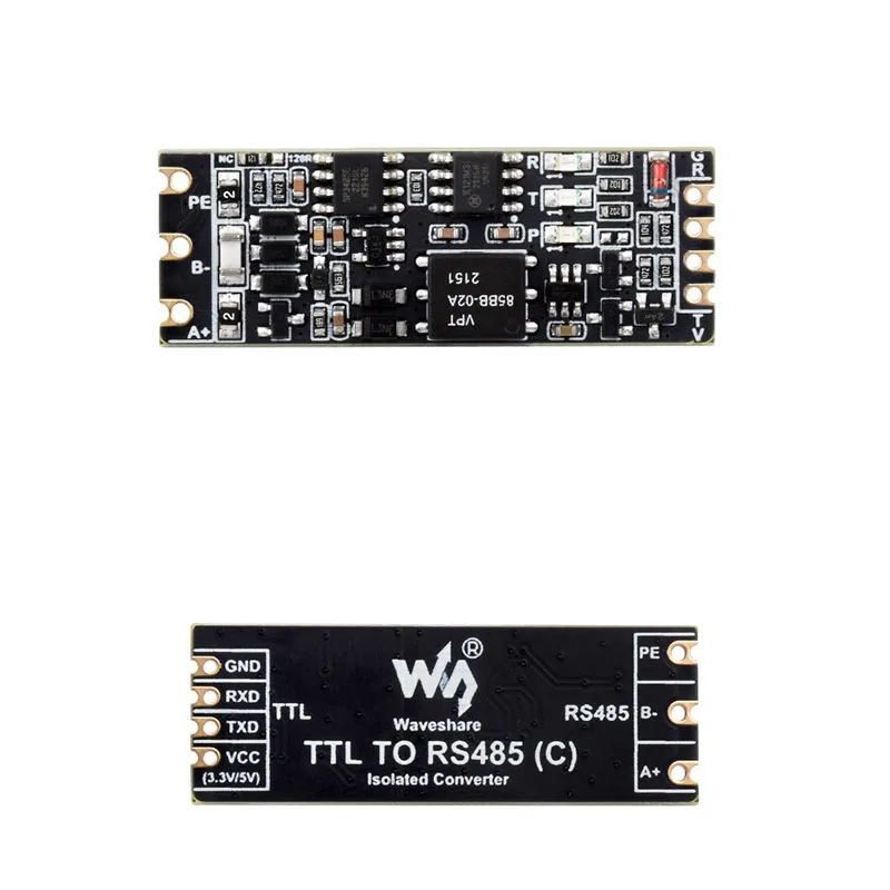 Galvanic Isolated TTL to RS485 Converter Half-Duplex Multi-Isolation Protection Lightningproof Anti-Surge Communication Module