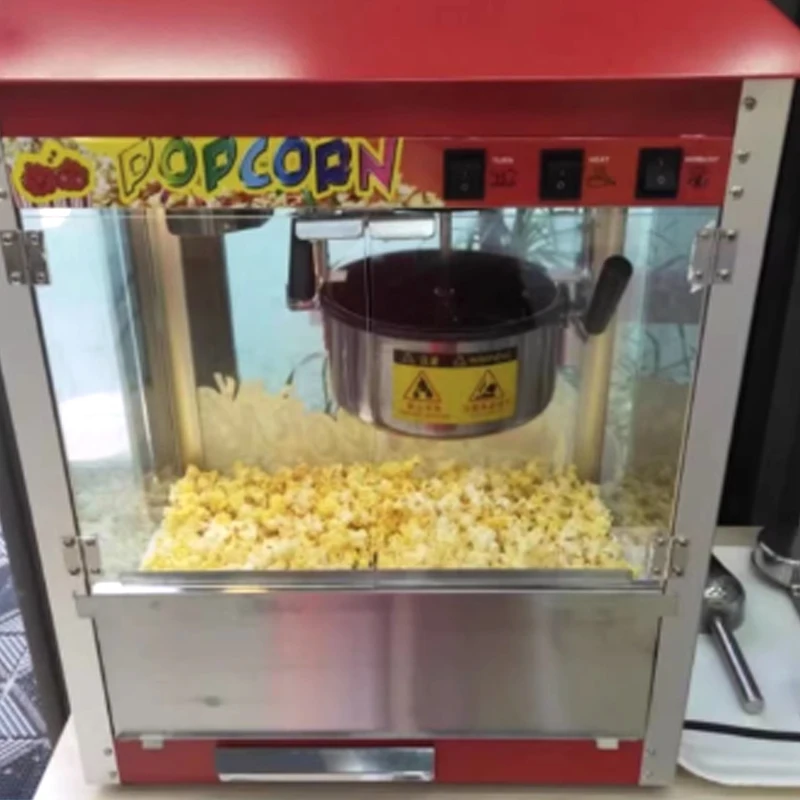 Popcorn Machine Automatic Electric Small Heating  For Street Vending Butterfly Shaped  Spherical Popcorn Making Device