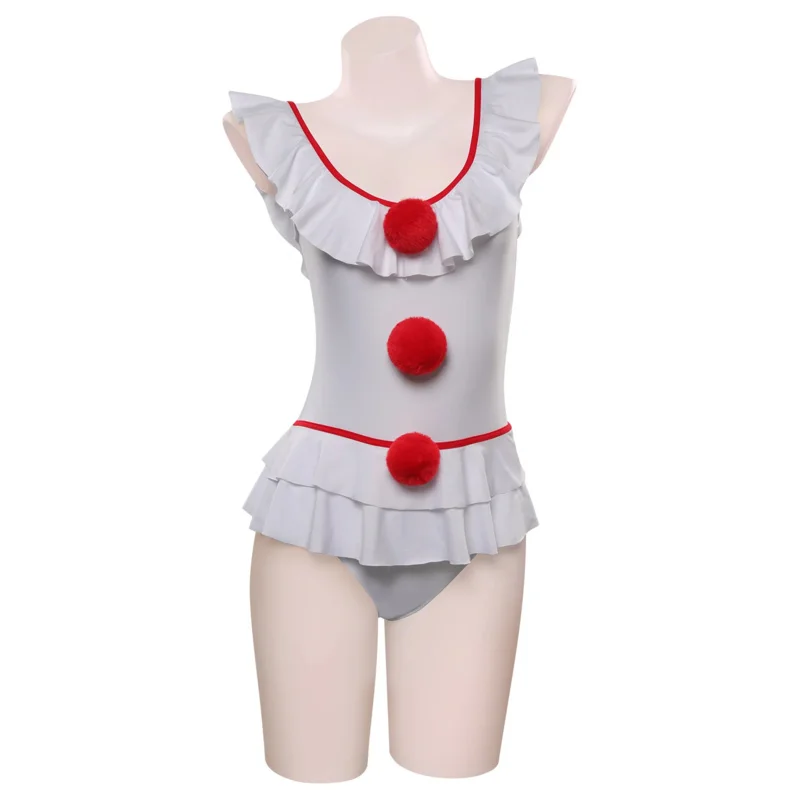 Film Spaventoso Killer Gioco di ruolo Fantasia Horror Clown Cosplay Costume intero sexy Costume da donna Travestimento Gioco di ruolo Vestito operato O