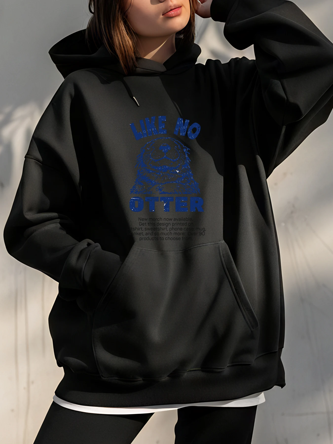

Толстовка с капюшоном Like No Otter с принтом унисекс, повседневная толстовка для женщин и мужчин, уличная модная одежда