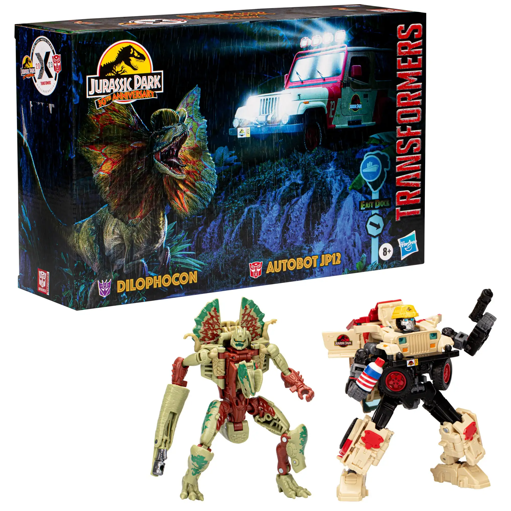 Hasbro Transformers X Jurassic Park Generations Dilophocon & Autobot JP12 30th Anniversary Action Figure Toy Kids Gift F7140