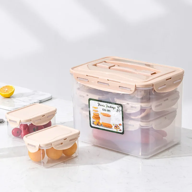 Multi-functional Fresh-keeping Box Set, Food Storage, Multi Model, 6 Piece