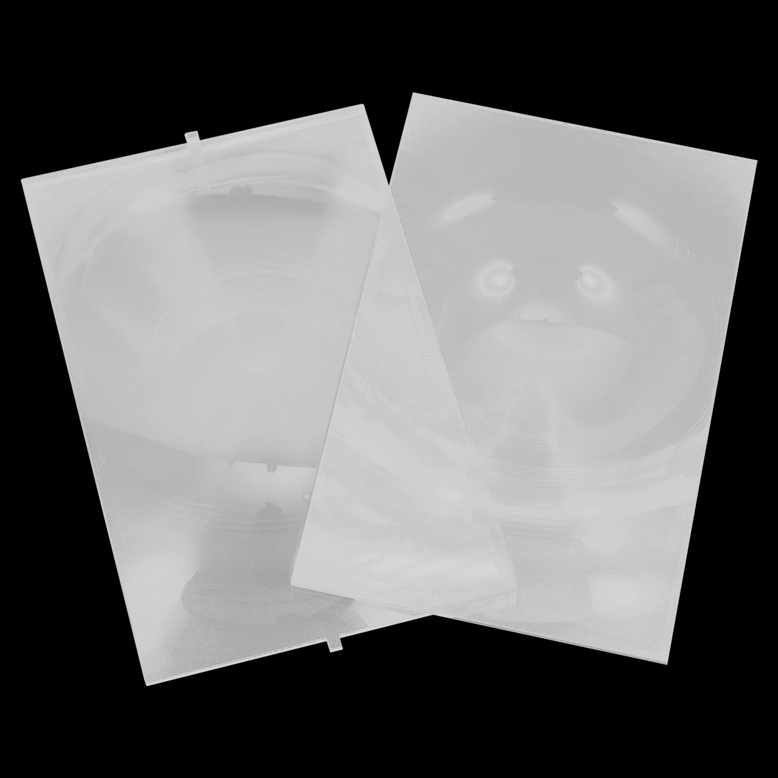 

2Pcs Overhead High Definition Lenses Optical Experiment Fresnel Lens Transmission Fresnel Lens for Projector 90x140mm