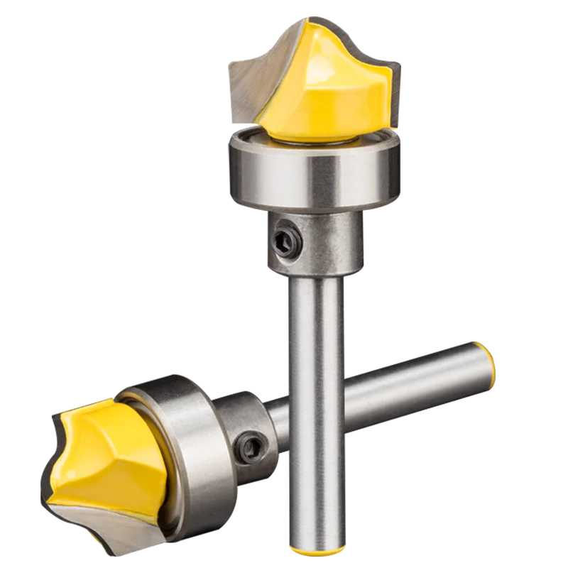 1/4inch 6.35mm Shank Woodworking Router Bits Arc Milling Cutter for Wood Flush Straight Trimming Chamfer Engraving Tool