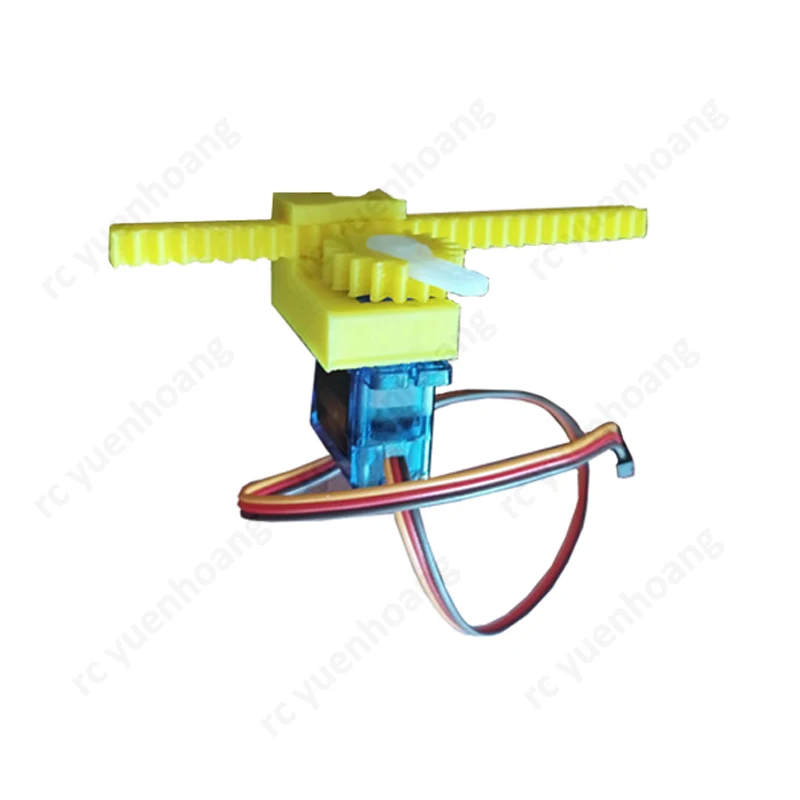 1Set Servo Linear Motion Car Static-to-dynamic Model 3d Printing Modified Accessories DIY Assembly Kit Demonstration for RC Car