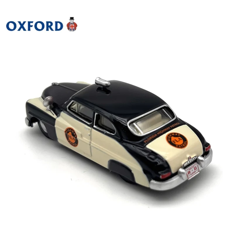 OXFORD Diecast 1:87 Scale Mercury Highway Patrol Alloy Retro Car Model Finished Product Simulation Toy Gift Static Model