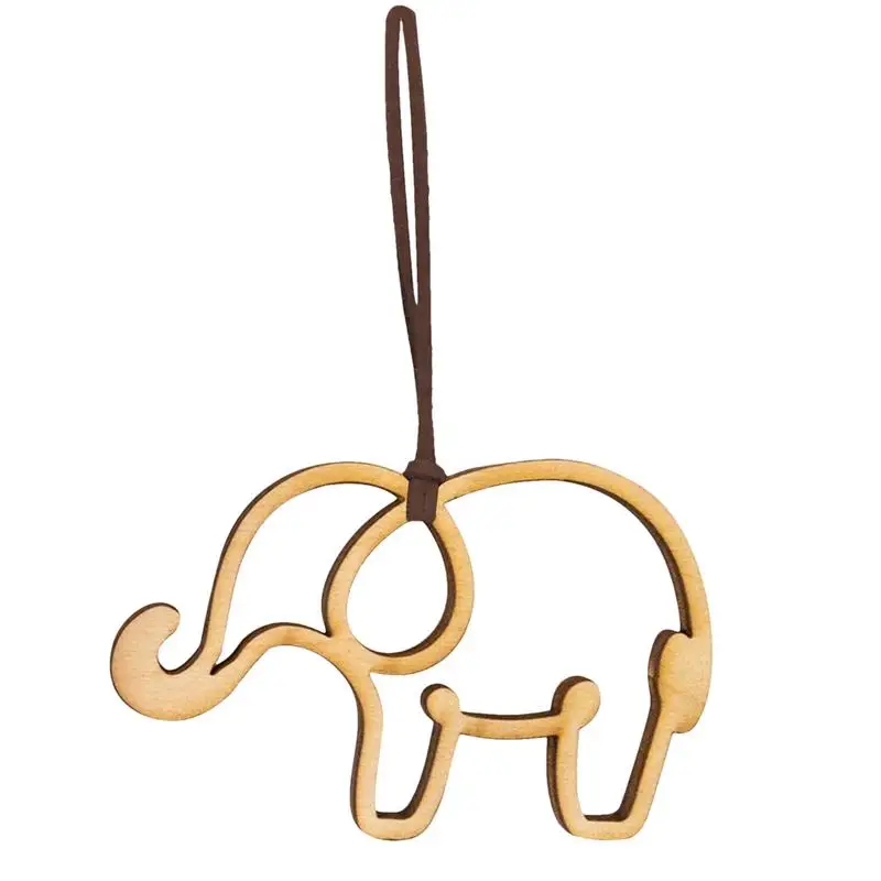 Elephant Ornament Elephant Hang Decorations For Car Wood Car Mirror Decor Elephant Hang Decorations For Living Room Offices