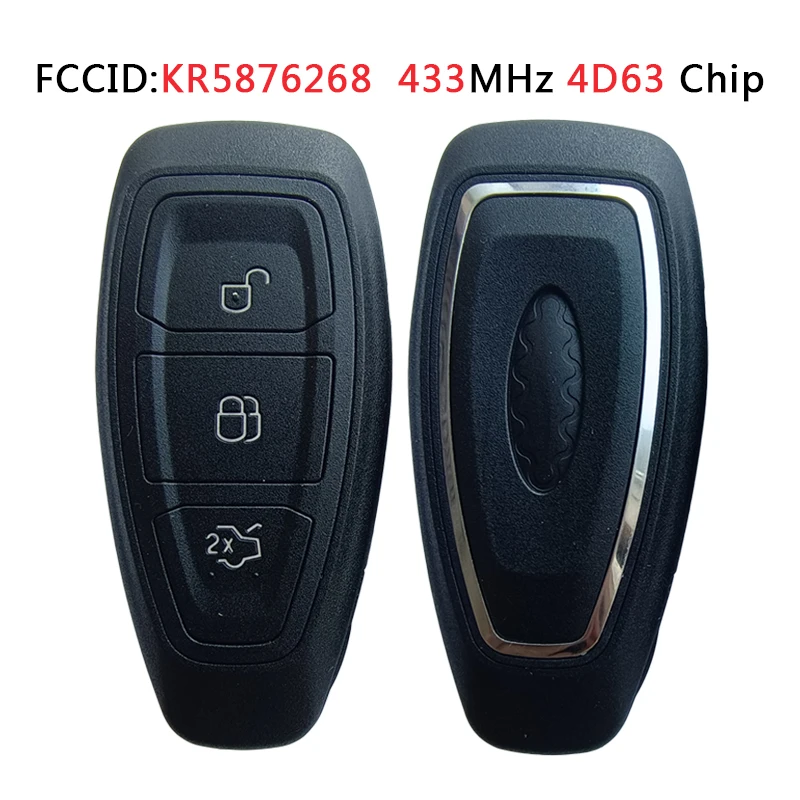 

TXK018042 Aftermarket для Ford Mondeo Focus Smart Remote Car Key 433MHz 4D63 Chip FCC ID KR5876268 7S7T-15K601-EF/EG