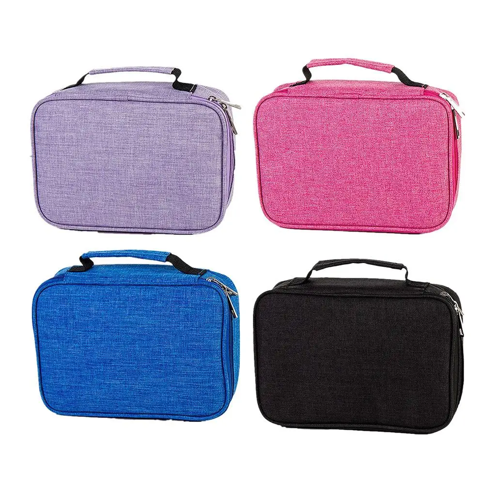Canvas Pencil Case with Removable Sleeves Multipurpose Organizer for Drawing Pencils and Brushes
