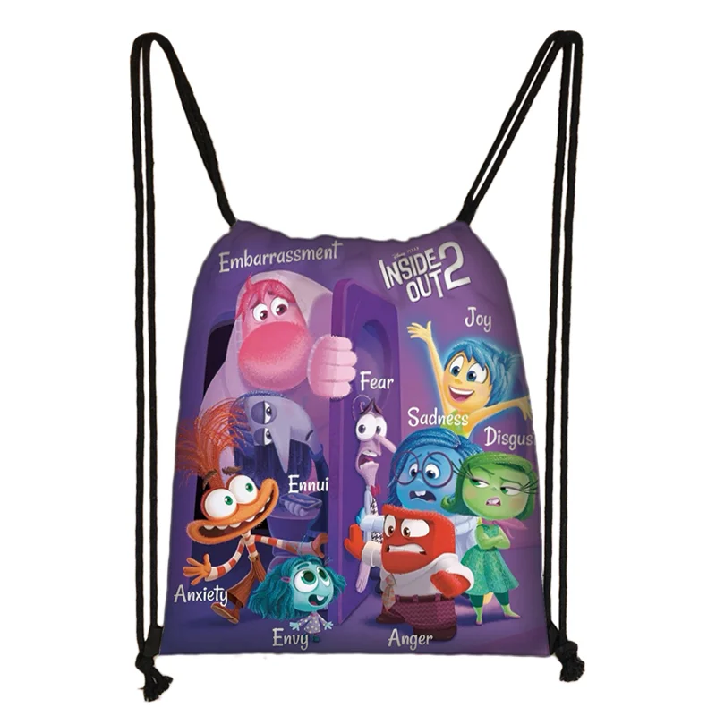 Nuovo Inside Out coulisse ragazzo ragazza borse donna grande capacità Shopping Bag adolescente zaino Casual borse da viaggio portatili