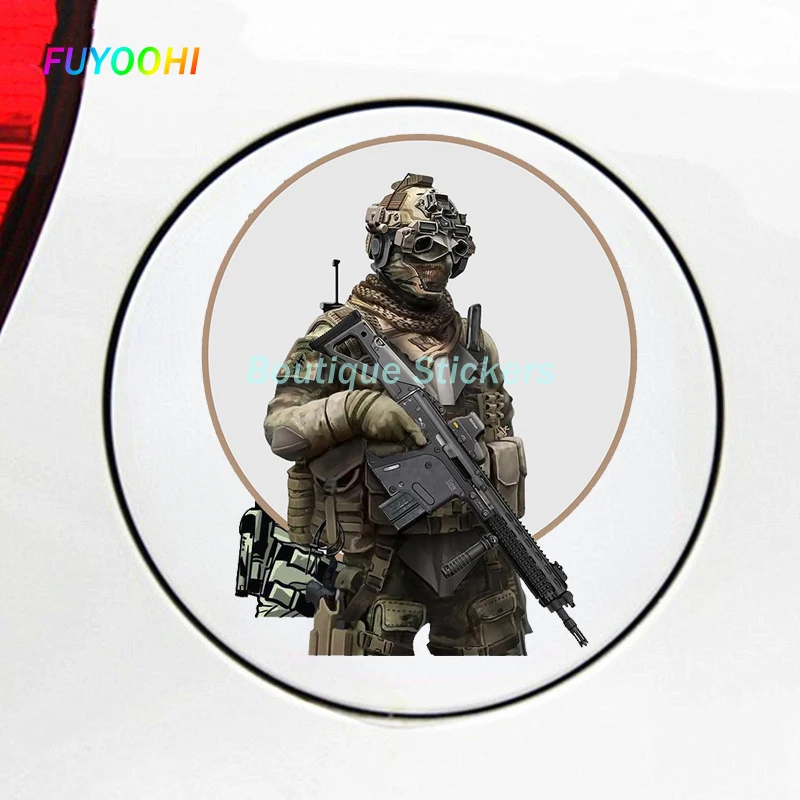 FUYOOHI Play Stickers for Airborne Division Close Quarters Combat Special Forces Vinyl Car Sticker Laptop Decal Decoration